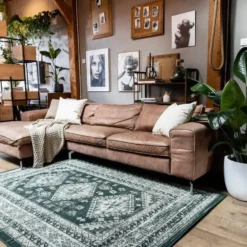 Interieur05 Vintage Vloerkleed Aila Groen - 230 x 160 cm