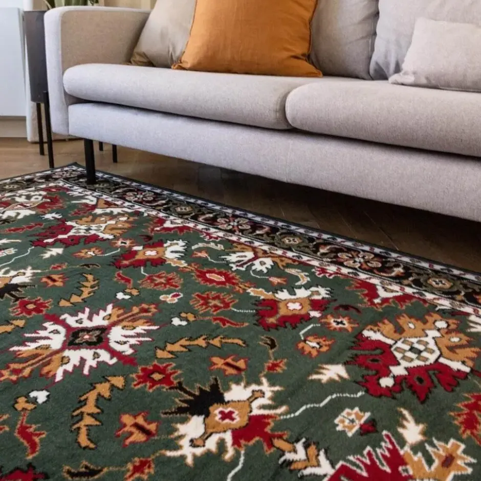 Interieur05 vintage Vloerkleed Funda Groen - 280 x 190 cm