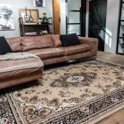 Interieur05 vintage Vloerkleed Perzisch Nain bruin - 320 x 235 cm