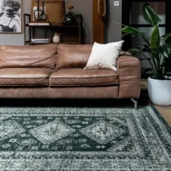 Interieur05 Vintage Vloerkleed Aila Groen - 330 x 240 cm