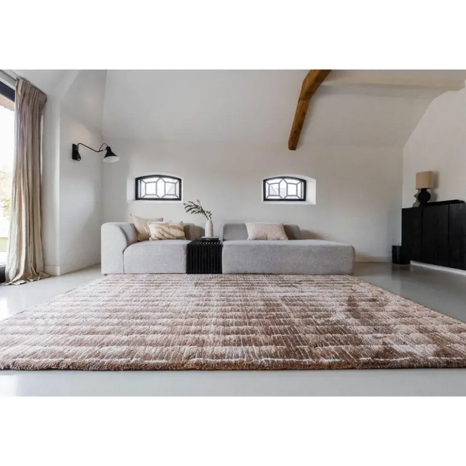 Interieur05 vloerkleed Rectangle bruin/wit - 290 x 200 cm