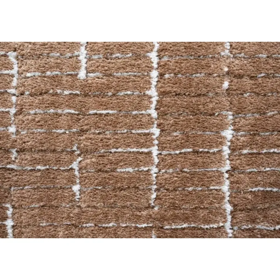 Interieur05 vloerkleed Rectangle bruin/wit - 290 x 200 cm