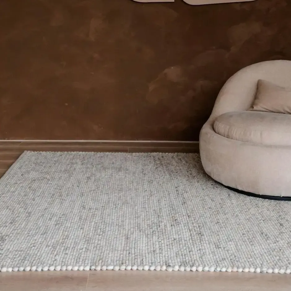 Interieur05 Wollen Vloerkleed beige/wit gemeleerd Vik - 340 x 240 cm