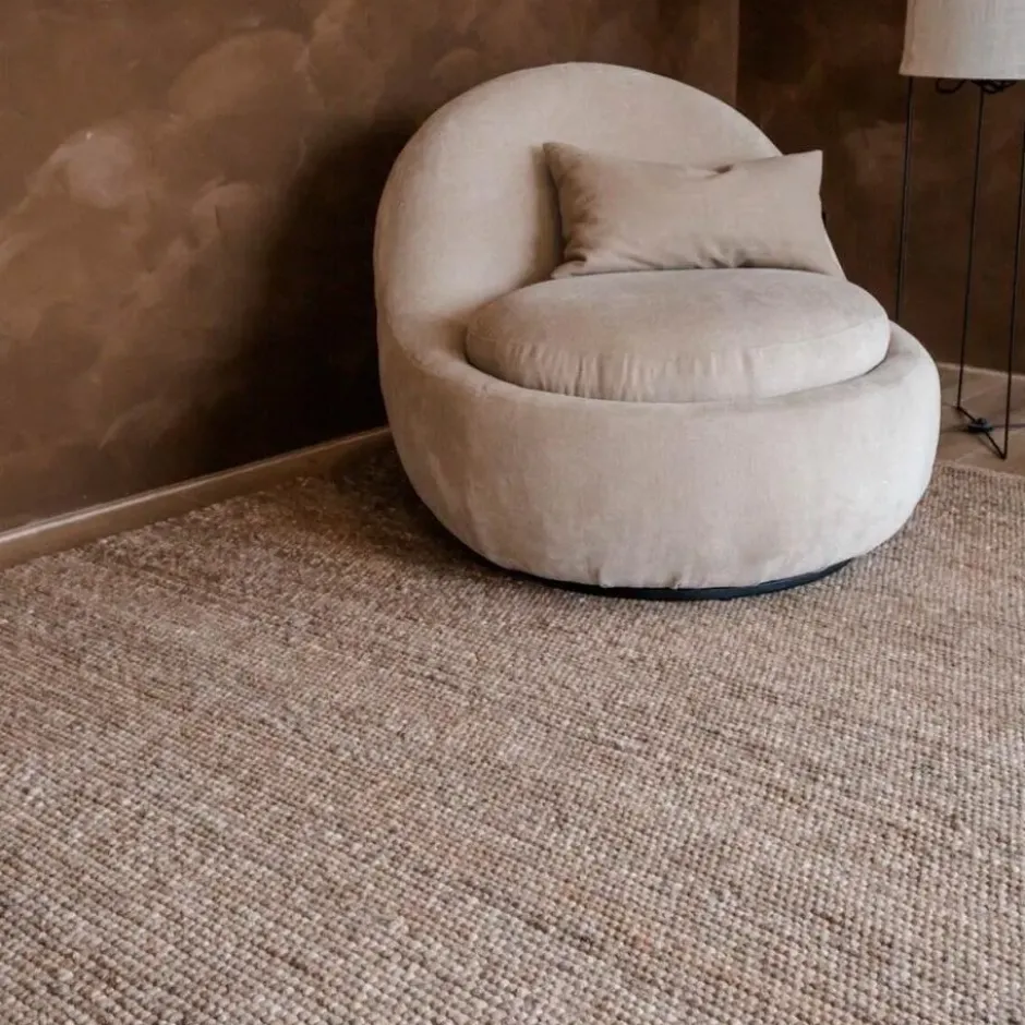 Interieur05 Wollen Vloerkleed lichtbruin Vik - 290 x 200 cm