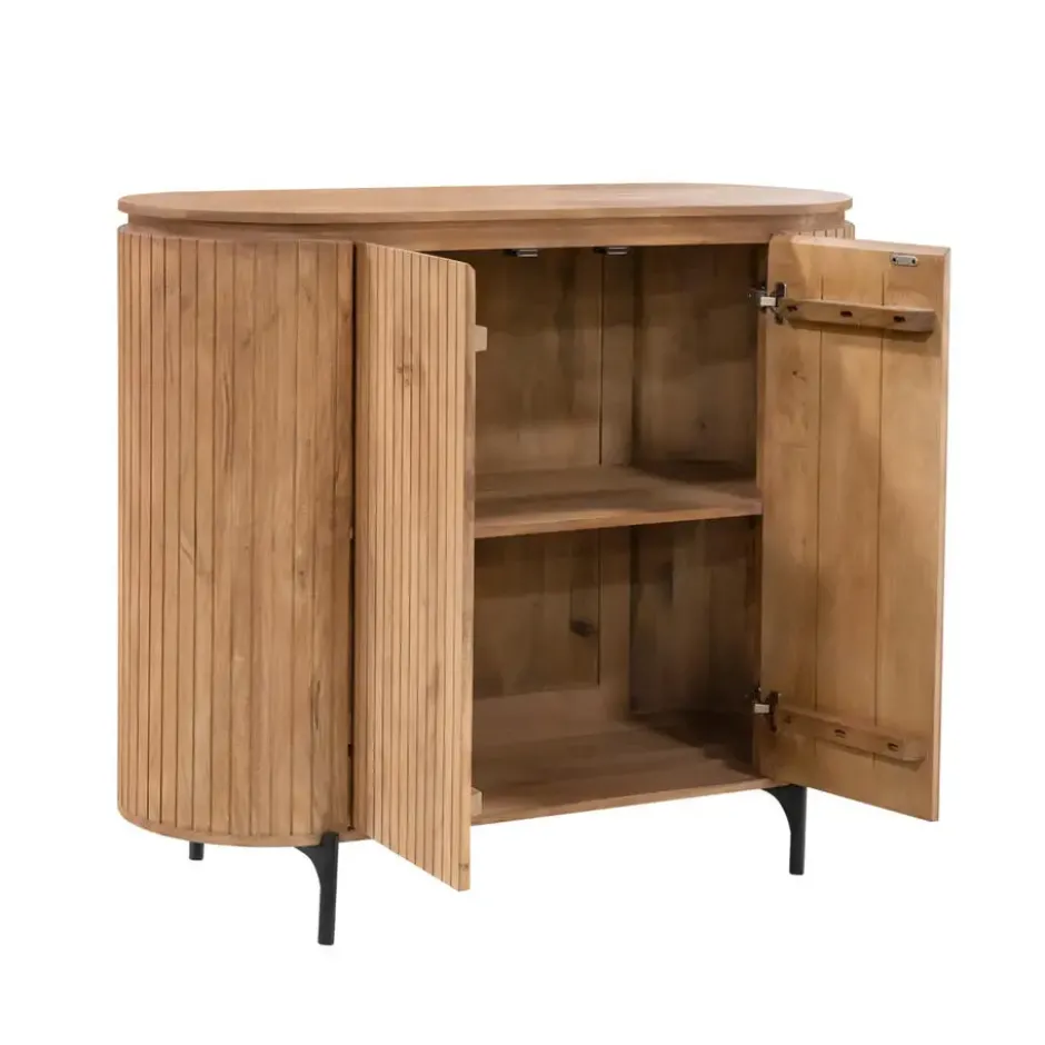 Kabinetkast Naturel Hout - 115x45x100cm - Solana