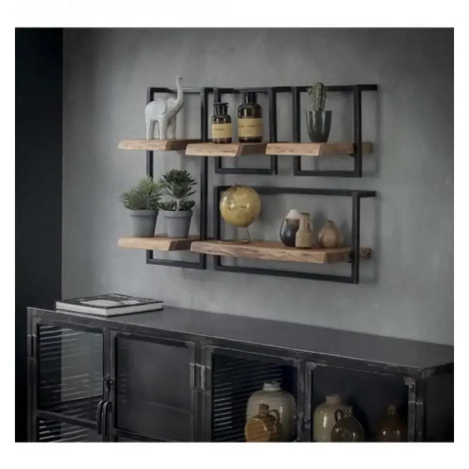 Kalfort Wandrek industrieel Stockton 4 - 25x65x65 cm