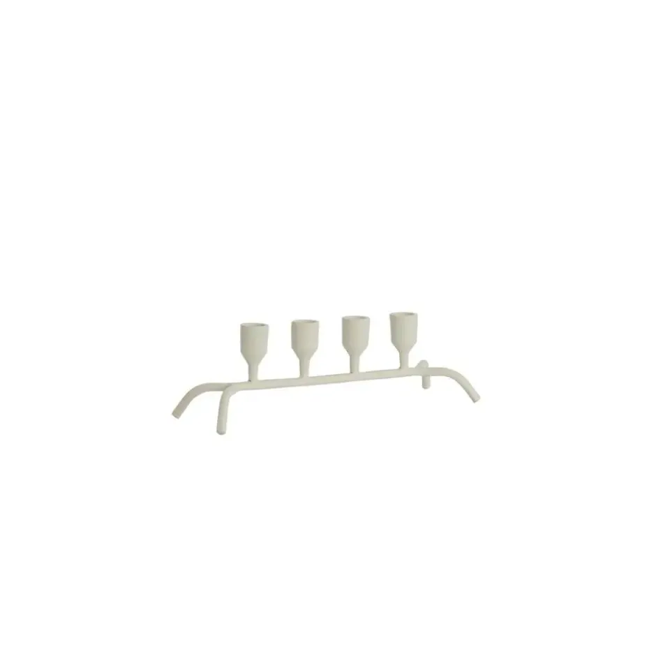 Kandelaar Calzada - Wit - 38x11,5x10cm