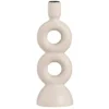 Kandelaar Lumen - off-white - keramiek -27,5x9,5x9,5 cm