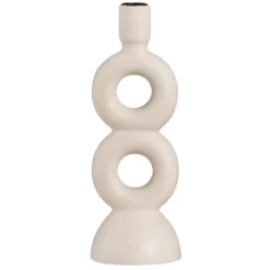 Kandelaar Lumen - off-white - keramiek -27,5x9,5x9,5 cm