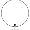 Kandelaar Ron - zwart - metaal - 45xØ40 cm
