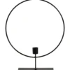 Kandelaar Ron - zwart - metaal - 30xØ25 cm