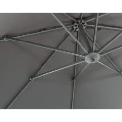 Kantelbare Zweefparasol 250x250 cm, Vierkant Zeil - Donker Grijs