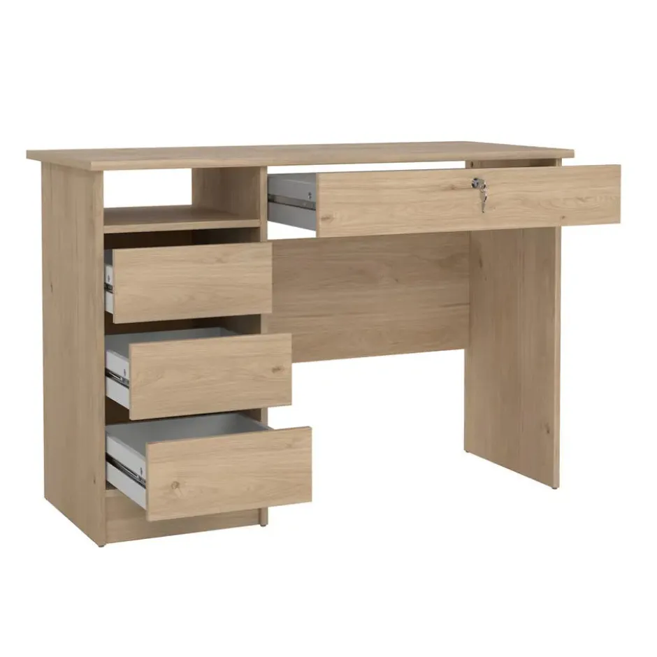 Kantoorbureau Naturel - 109x51x76cm - Function Plus