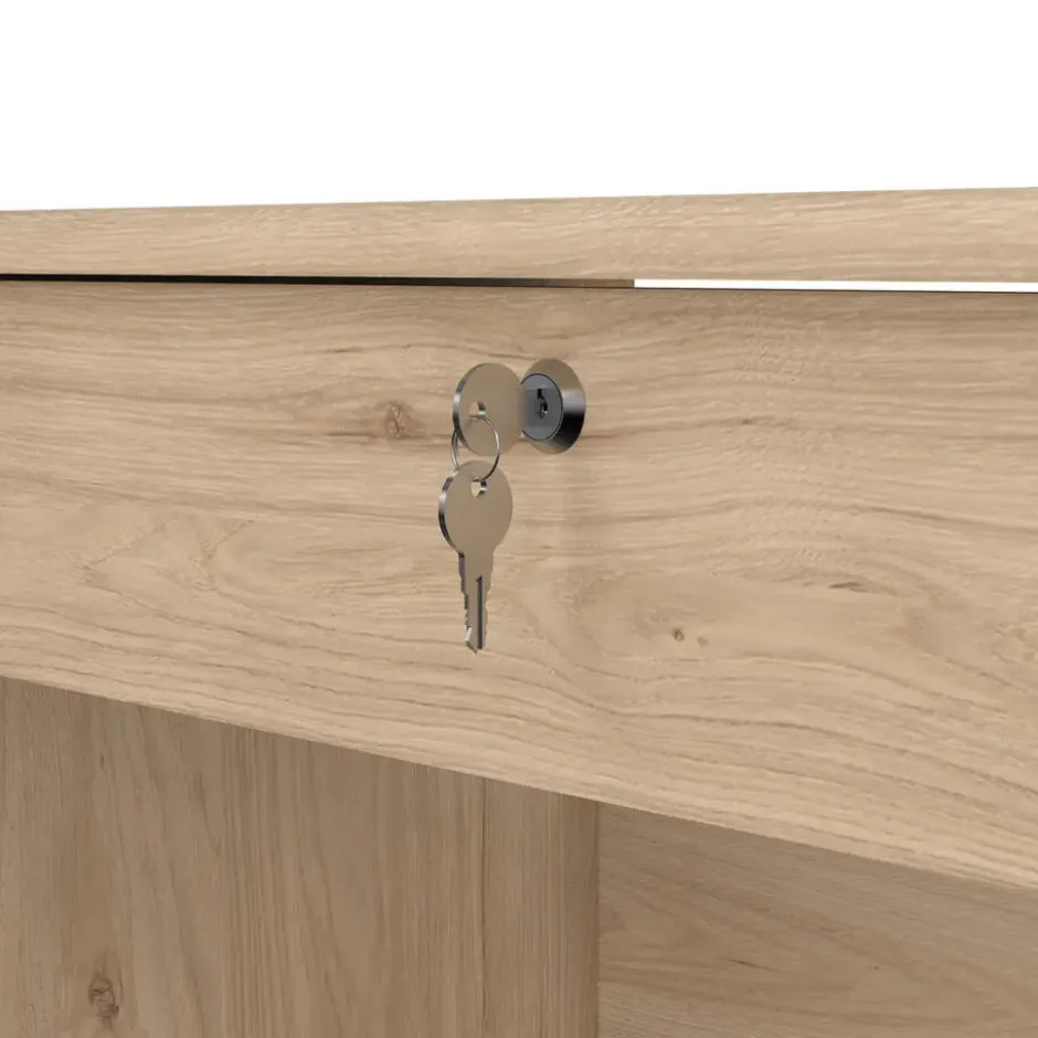 Kantoorbureau Naturel - 109x51x76cm - Function Plus