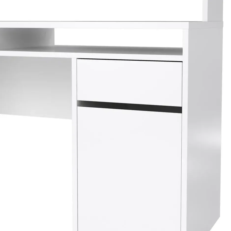 Kantoorbureau Wit Hoogglans - 149x48x156cm - Function Plus