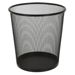 Kantoor prullenbak-papierbak - 19 liter - metaal - zwart