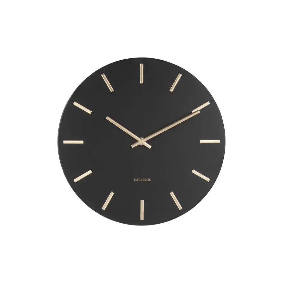 Karlsson wandklok Charm steel