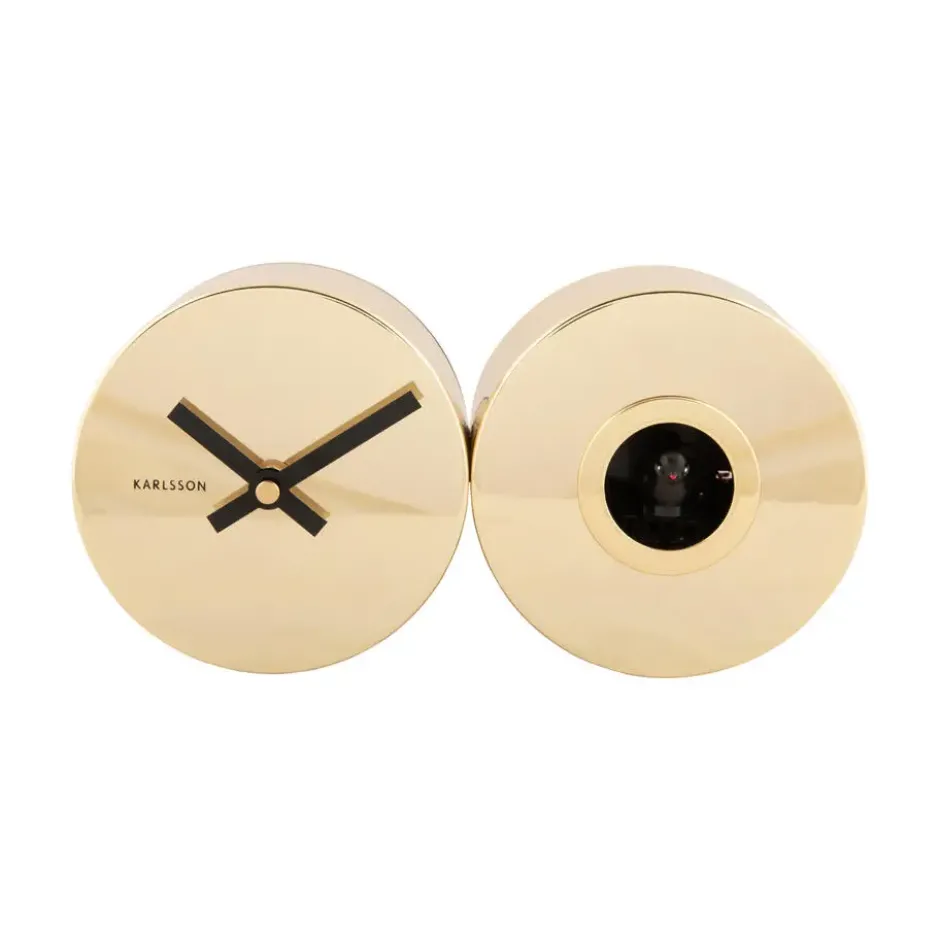 Karlsson - Wandklok Duo Cuckoo Plated - Verguld