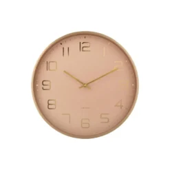 Karlsson - Wandklok Elegance Glow - Zachtbruin- Ø40cm