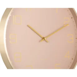Karlsson - Wandklok Elegance Glow - Zachtbruin- Ø40cm