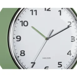 Karlsson - Wandklok Modern Retro - Jungle groen- Ø34cm