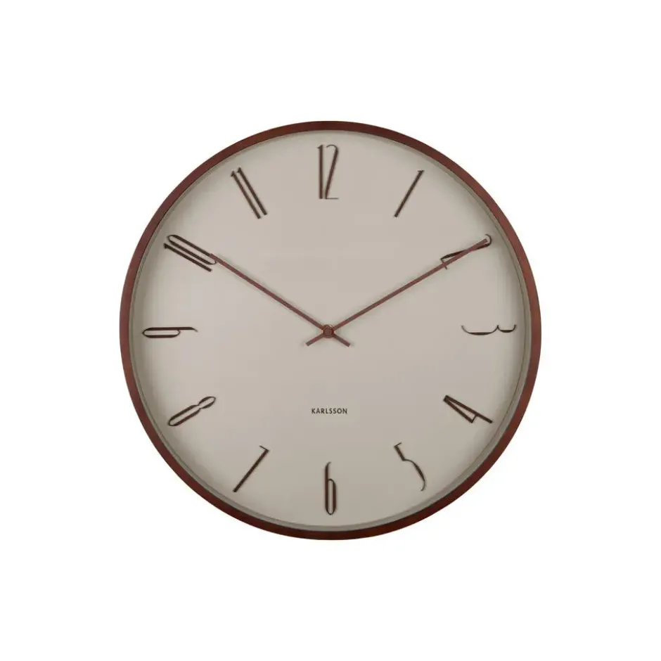 Karlsson - Wandklok Scandia - Warmgrijs- Ø40cm
