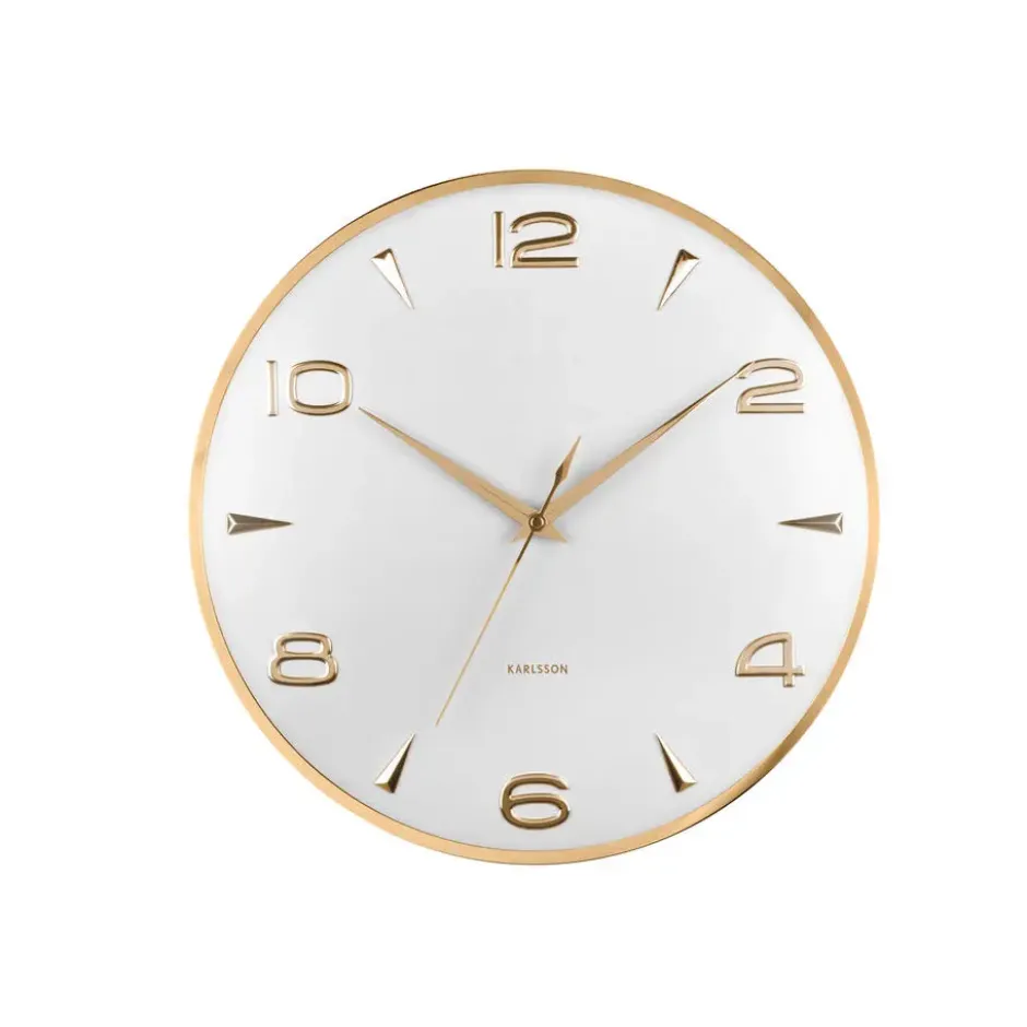 Karlsson - Wandklok Sienna Glow - Wit- Ø40,6cm