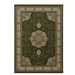 Kashmir Oosters Klassiek Laagpolig Vloerkleed Groen - 200x290 CM