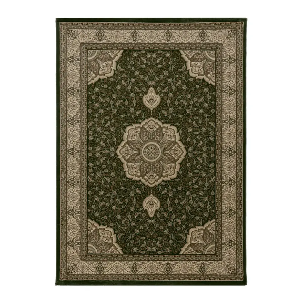 Kashmir Oosters Klassiek Laagpolig Vloerkleed Groen - 200x290 CM