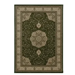 Kashmir Oosters Klassiek Laagpolig Vloerkleed Groen - 160x230 CM