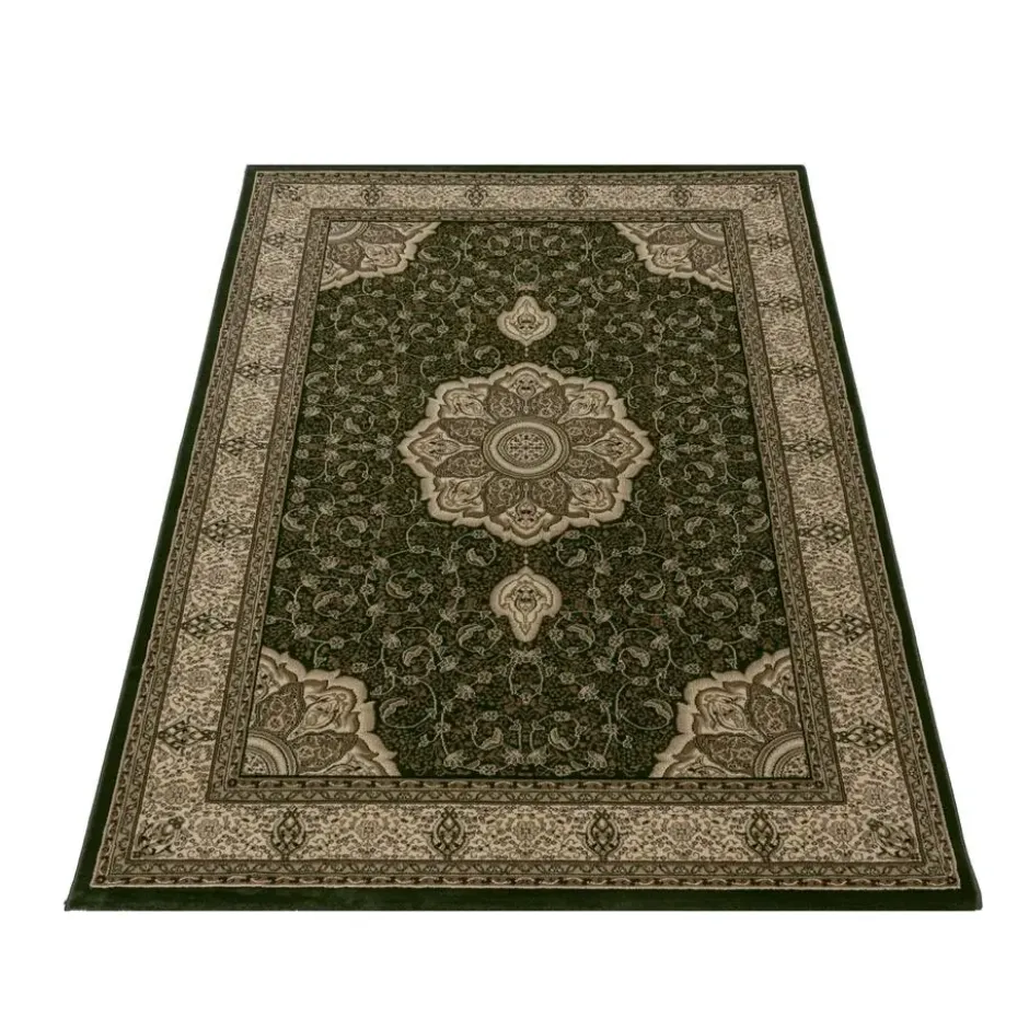 Kashmir Oosters Klassiek Laagpolig Vloerkleed Groen - 160x230 CM