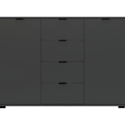 Kast Alaska - antraciet - 85x120x35 cm