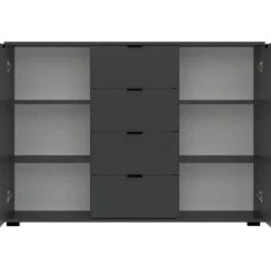 Kast Alaska - antraciet - 85x120x35 cm