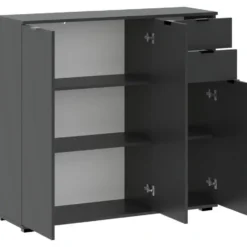 Kast Alaska - antraciet - 101x107x35 cm