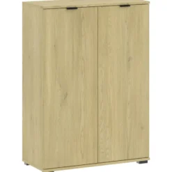 Kast Alaska 2-deurs - eikenkleur - 101x71x35 cm