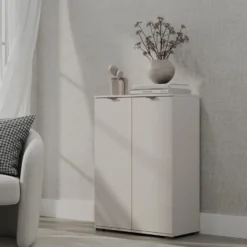 Kast Alaska 2-deurs - greige - 101x71x35 cm