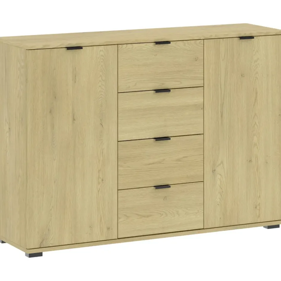 Kast Alaska - eikenkleur - 85x120x35 cm