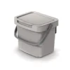 Keden GFT aanrecht afvalbak - beige - 3L - 19 x 17 x 15 cm