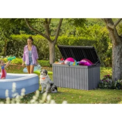 Keter Darwin Opbergbox - 570L - 142.5x65.5x78.2cm - Grijs