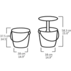 Keter Go bar - Antraciet - 36x36x60cm