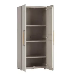 Keter Groove Hoge Kast - 80x45x180 cm - Beige