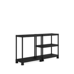 Keter Kunststof Stellingkast Tribac - Opbergrek - 90x45x182cm - zwart