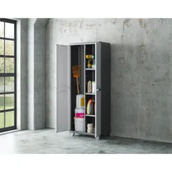 Keter Linear Opbergkast utility - bezemkast - 3 planken