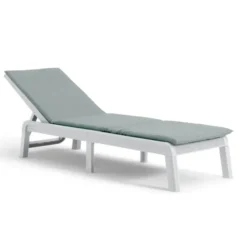 Keter Mallorca Ligbed - inclusief kussen - 187.5x58x29cm - Wit