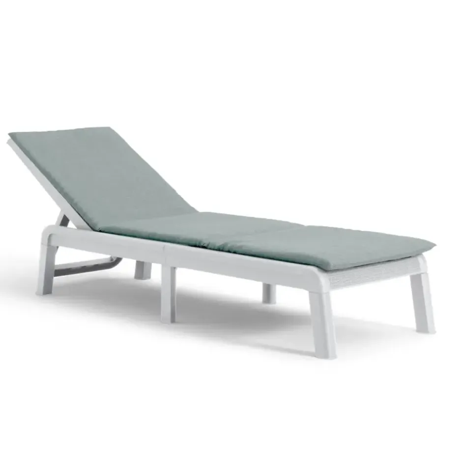 Keter Mallorca Ligbed - inclusief kussen - 187.5x58x29cm - Wit