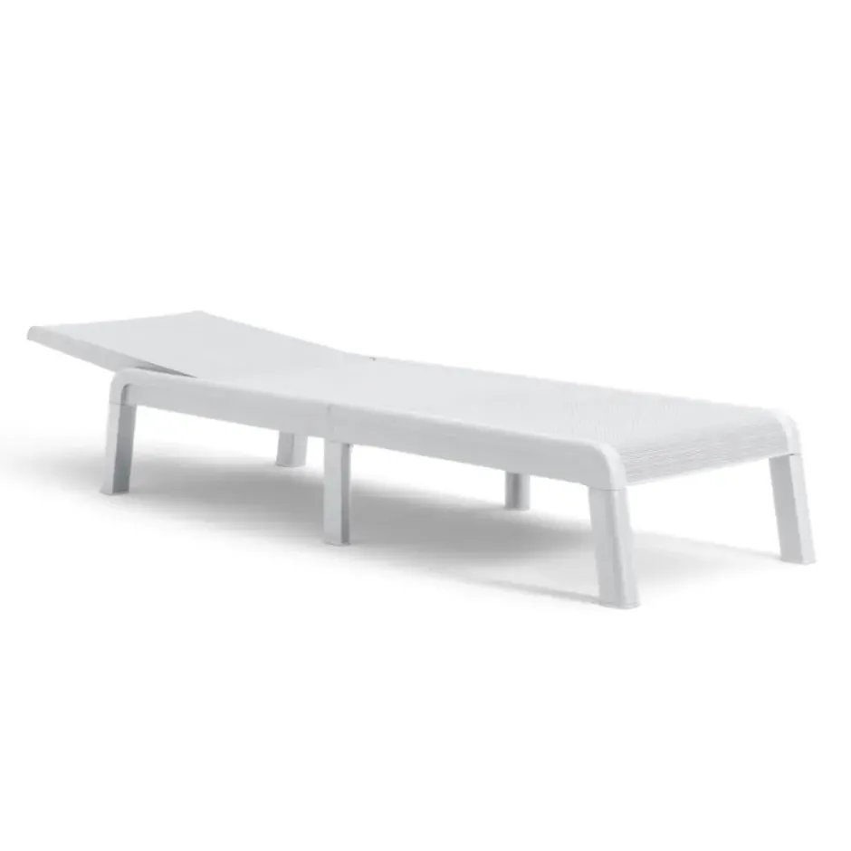 Keter Mallorca Ligbed - inclusief kussen - 187.5x58x29cm - Wit