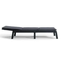 Keter Mallorca Ligbed - inclusief kussen - 187.5x58x29cm - Antraciet