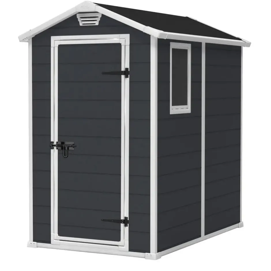Keter Manor 46 Tuinhuis - 130x192x198 cm - Antraciet