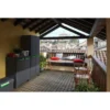 Keter Moby hoge kast - 4 planken - 80x44x182 cm - Antraciet