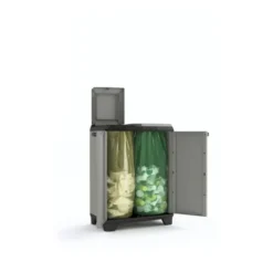Keter Planet Lage Opbergkast - 68x39x90cm - Grijs/Zwart